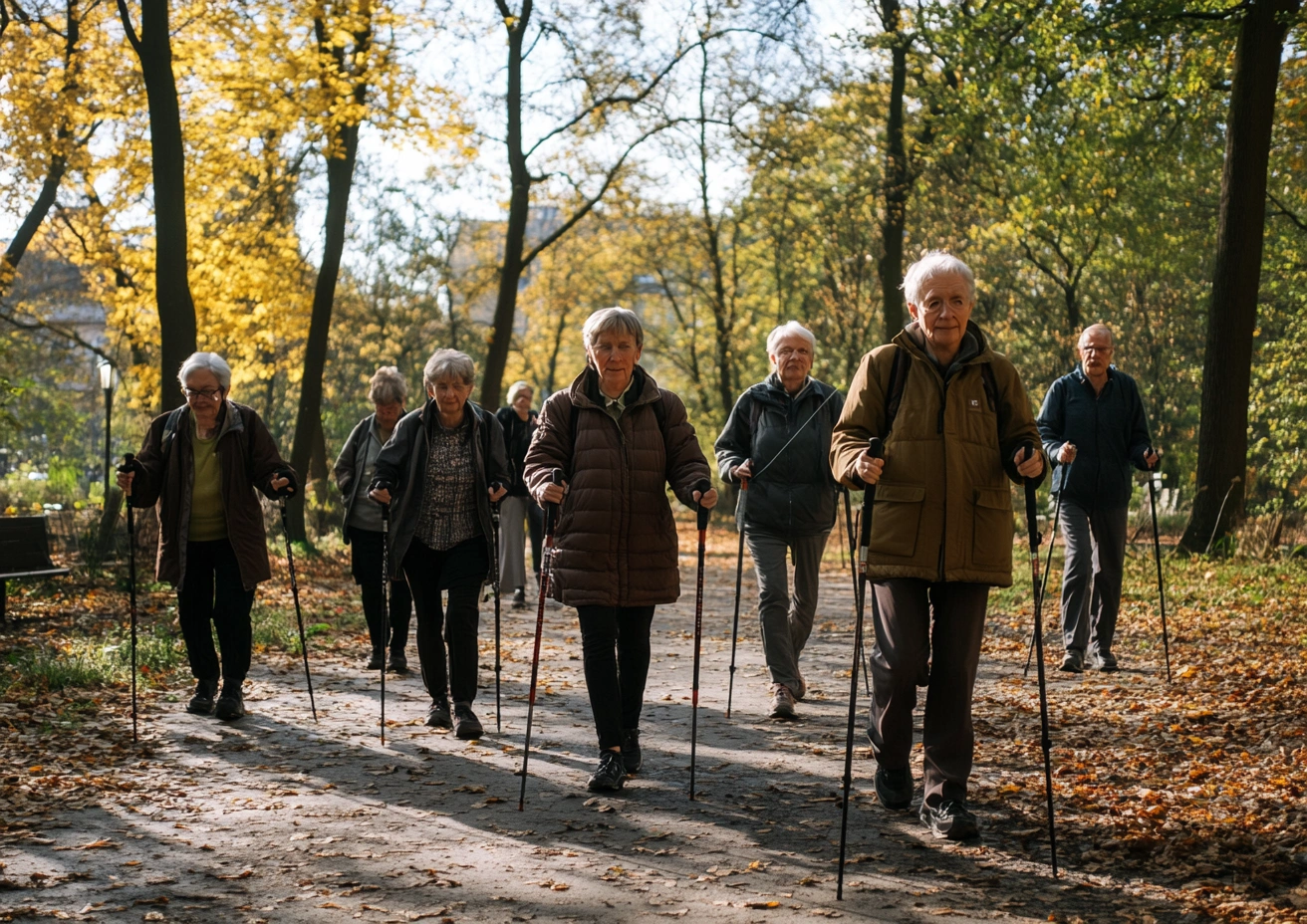 Скандинавська ходьба для пенсіонерів